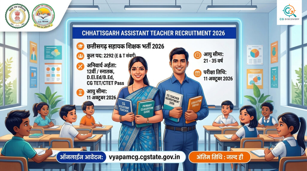 छत्तीसगढ़ सहायक शिक्षक भर्ती 2026
